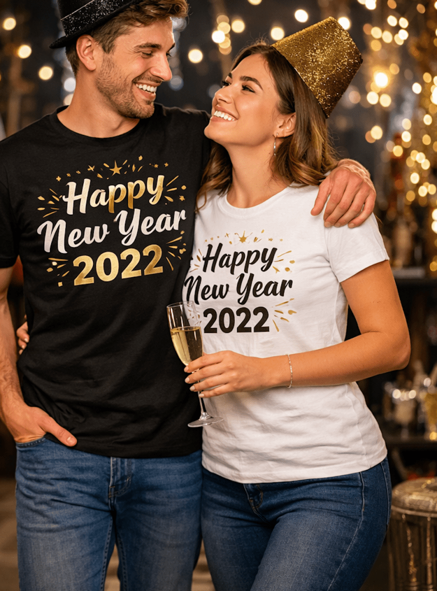 Happy New Year Celebration **Unisex T-Shirt** – Ring In The New Year ForeverGifts Studio
