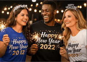 Happy New Year Celebration **Unisex T-Shirt** – Ring In The New Year ForeverGifts Studio