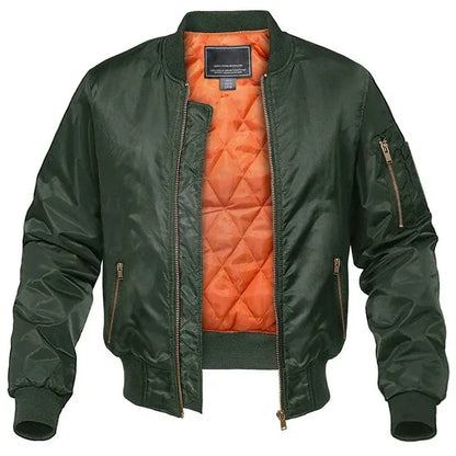 Classic Aviator Bomber Jacket For Men In Polyester Outerwear MAGCOMSEN