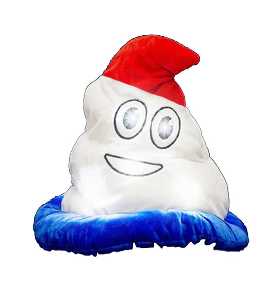 LED Light Up Patriotic Poop Swirl Hat Red White and Blue by ForeverGifts's Studio