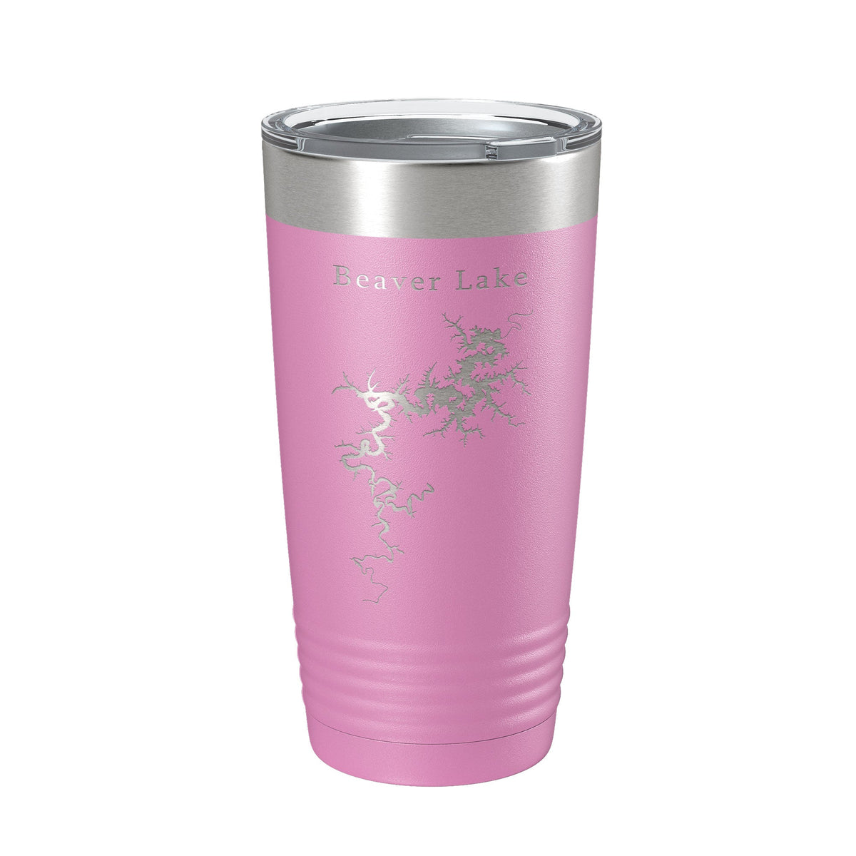Beaver Lake Map Tumbler Travel Mug Insulated Laser Engraved Coffee Cup Arkansas 20 oz by CarveBright