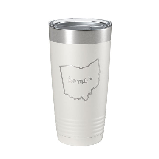 Ohio Tumbler Home State Travel Mug Insulated Laser Engraved Map Coffee Cup 20 oz by CarveBright