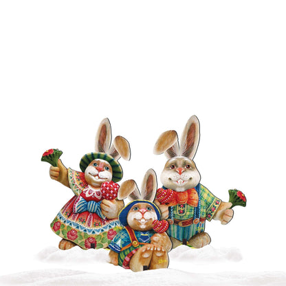 Easter Bunny Family Outdoor Decor by G. DeBrekht by G. DeBrekht