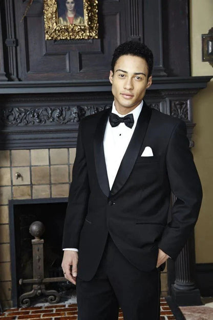 London Black Tuxedo Jacket | Premium Stretch Blend, Modern Fit Tux-USA