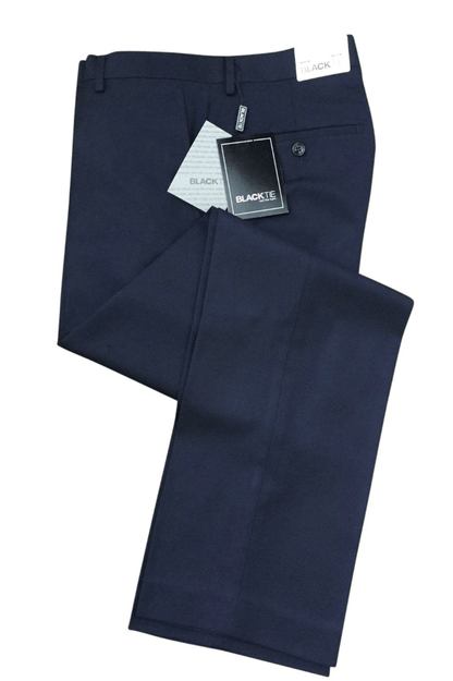 "Bradley" Midnight Navy Luxury Wool Blend Suit Pants by Tux-USA