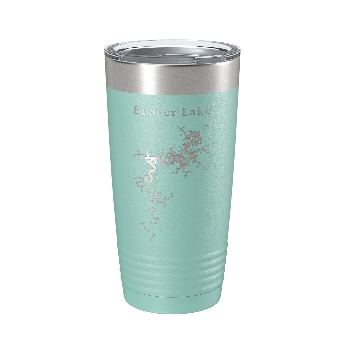 Beaver Lake Map Tumbler Travel Mug Insulated Laser Engraved Coffee Cup Arkansas 20 oz by CarveBright