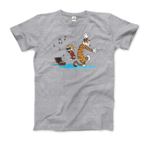 Calvin and Hobbes Dancing with Record Player T-Shirt by Art-O-Rama Shop