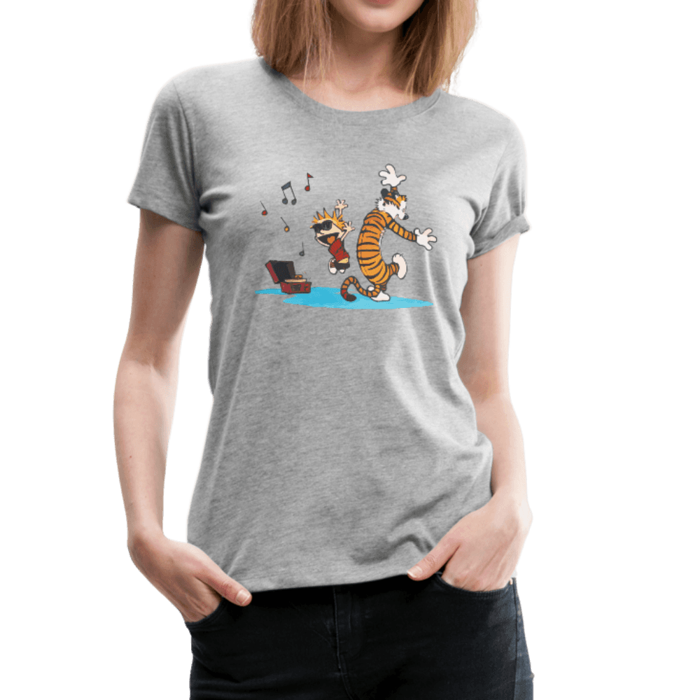 Calvin and Hobbes Dancing with Record Player T-Shirt by Art-O-Rama Shop