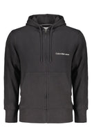 CALVIN KLEIN MEN'S BLACK ZIP SWEATSHIRT CALVIN KLEIN