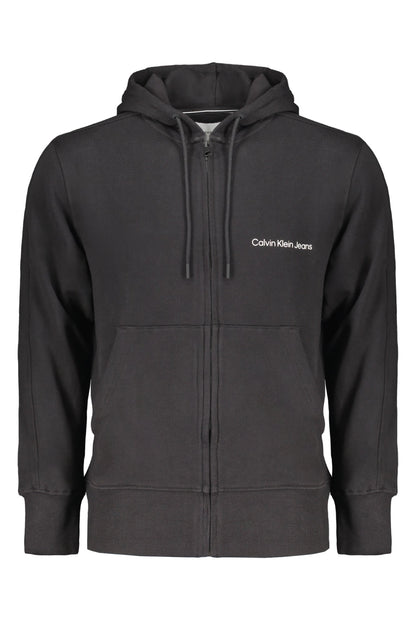 CALVIN KLEIN MEN'S BLACK ZIP SWEATSHIRT CALVIN KLEIN