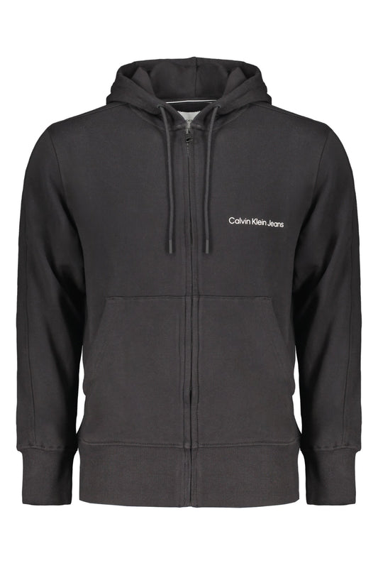 CALVIN KLEIN MEN'S BLACK ZIP SWEATSHIRT CALVIN KLEIN