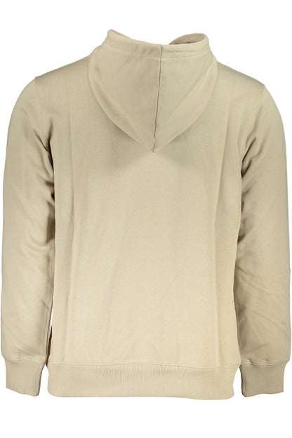 CALVIN KLEIN MEN'S BEIGE ZIPLESS SWEATSHIRT CALVIN KLEIN