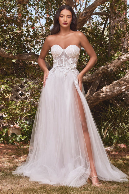 Strapless Floral Ball Gown Tux-USA