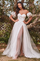 Strapless Floral Ball Gown Tux-USA
