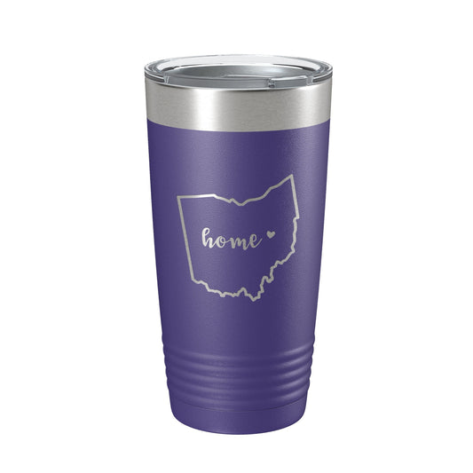 Ohio Tumbler Home State Travel Mug Insulated Laser Engraved Map Coffee Cup 20 oz by CarveBright