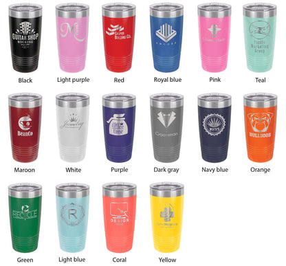 Beaver Lake Map Tumbler Travel Mug Insulated Laser Engraved Coffee Cup Arkansas 20 oz by CarveBright