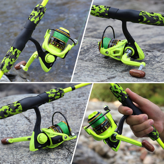 Sougayilang Fishing Rod Set Travel Fishing Combo ForeverGifts's Studio