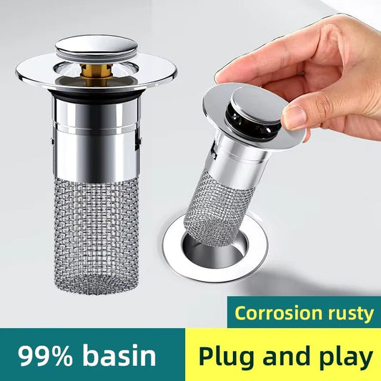 Universal Pop-Up Sink Stopper & Strainer (Anti-Clog & Odor Proof) ForeverGifts's Studio