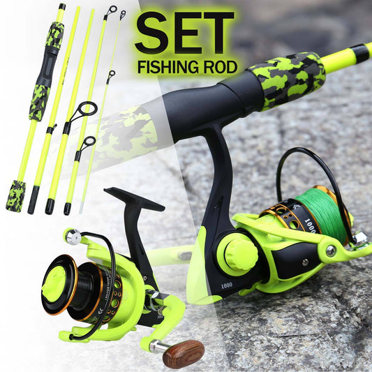 Sougayilang Fishing Rod Set Travel Fishing Combo ForeverGifts's Studio