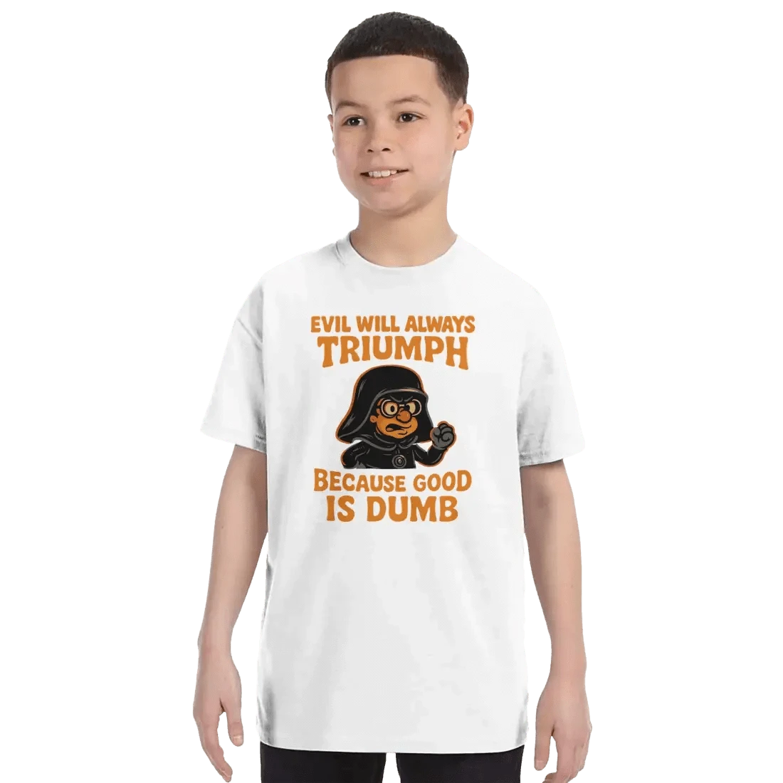 Dark Helmet - Because Good is Dumb T-Shirt by Art-O-Rama Shop