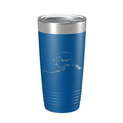 Alaska Tumbler Home State Travel Mug Insulated Laser Engraved Map Coffee Cup 20 oz by CarveBright