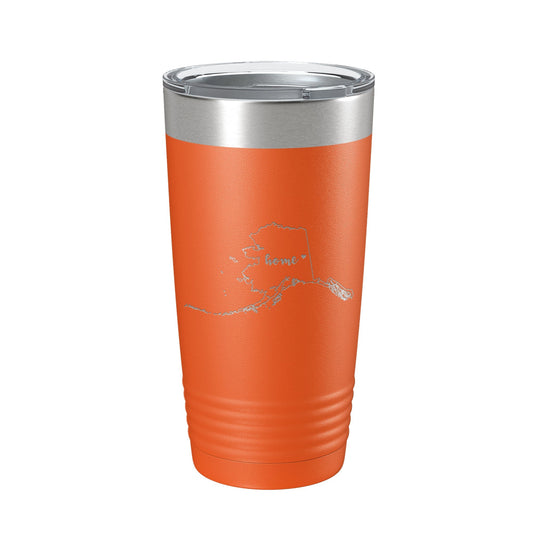 Alaska Tumbler Home State Travel Mug Insulated Laser Engraved Map Coffee Cup 20 oz by CarveBright