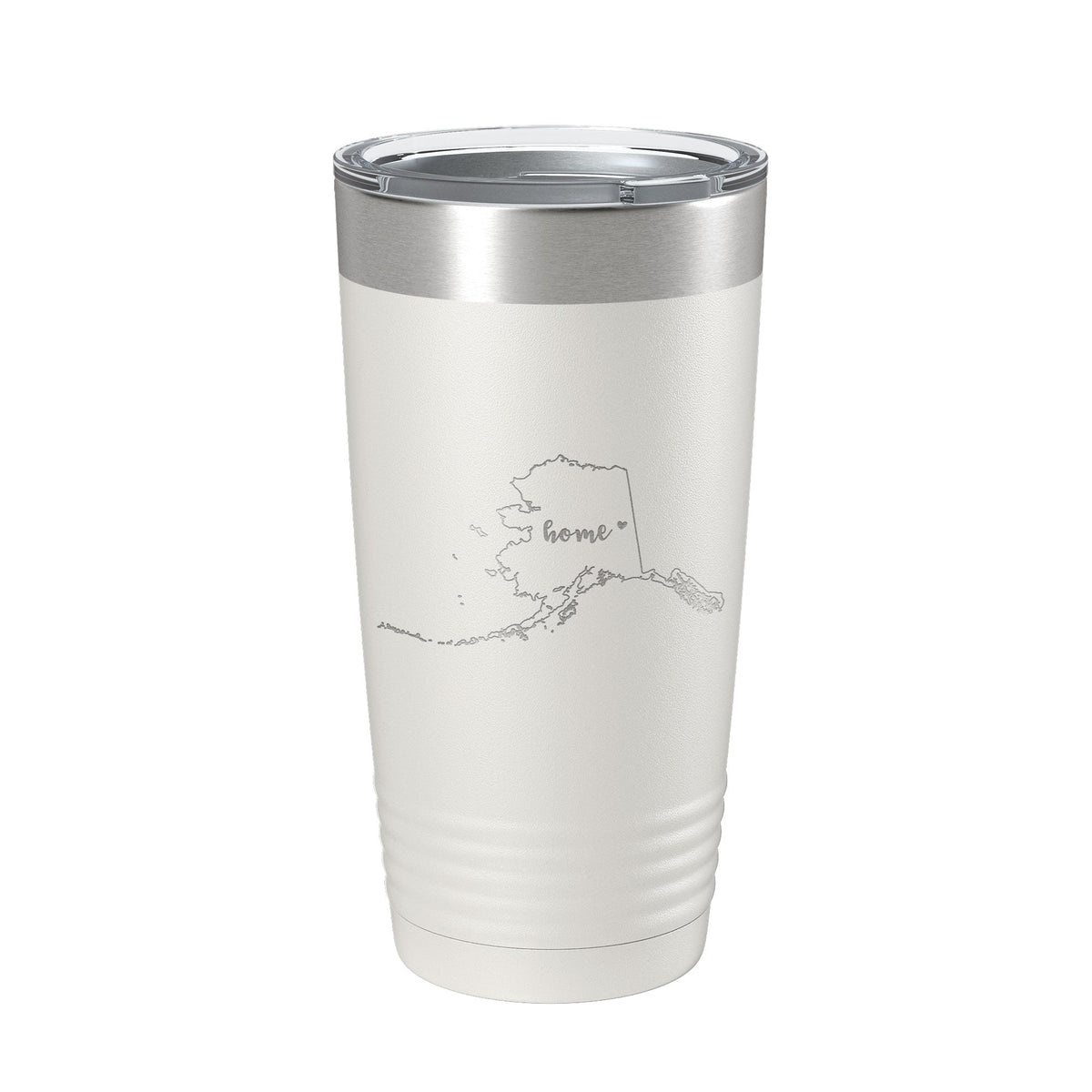 Alaska Tumbler Home State Travel Mug Insulated Laser Engraved Map Coffee Cup 20 oz by CarveBright
