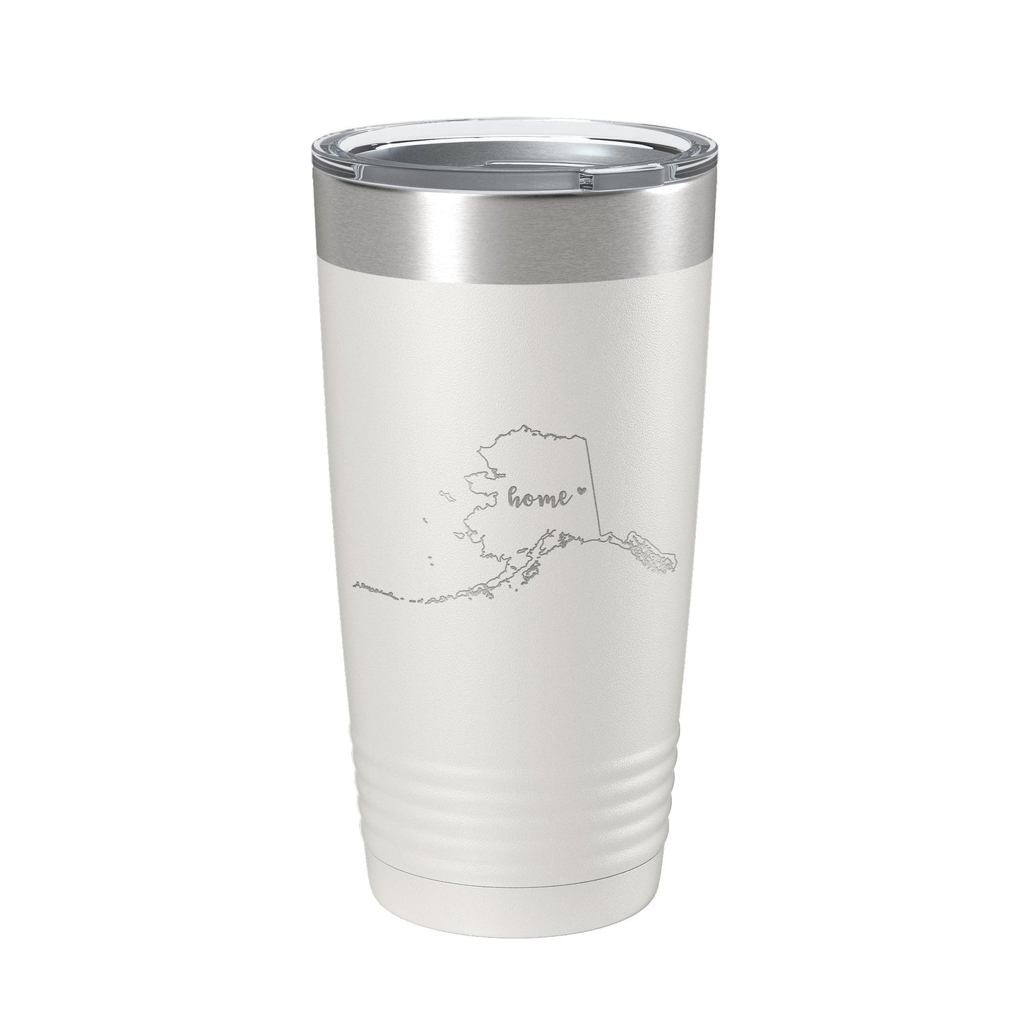 Alaska Tumbler Home State Travel Mug Insulated Laser Engraved Map Coffee Cup 20 oz by CarveBright