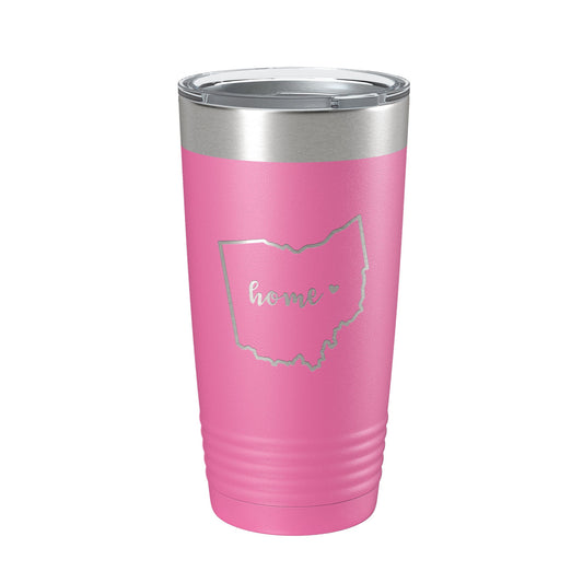 Ohio Tumbler Home State Travel Mug Insulated Laser Engraved Map Coffee Cup 20 oz by CarveBright
