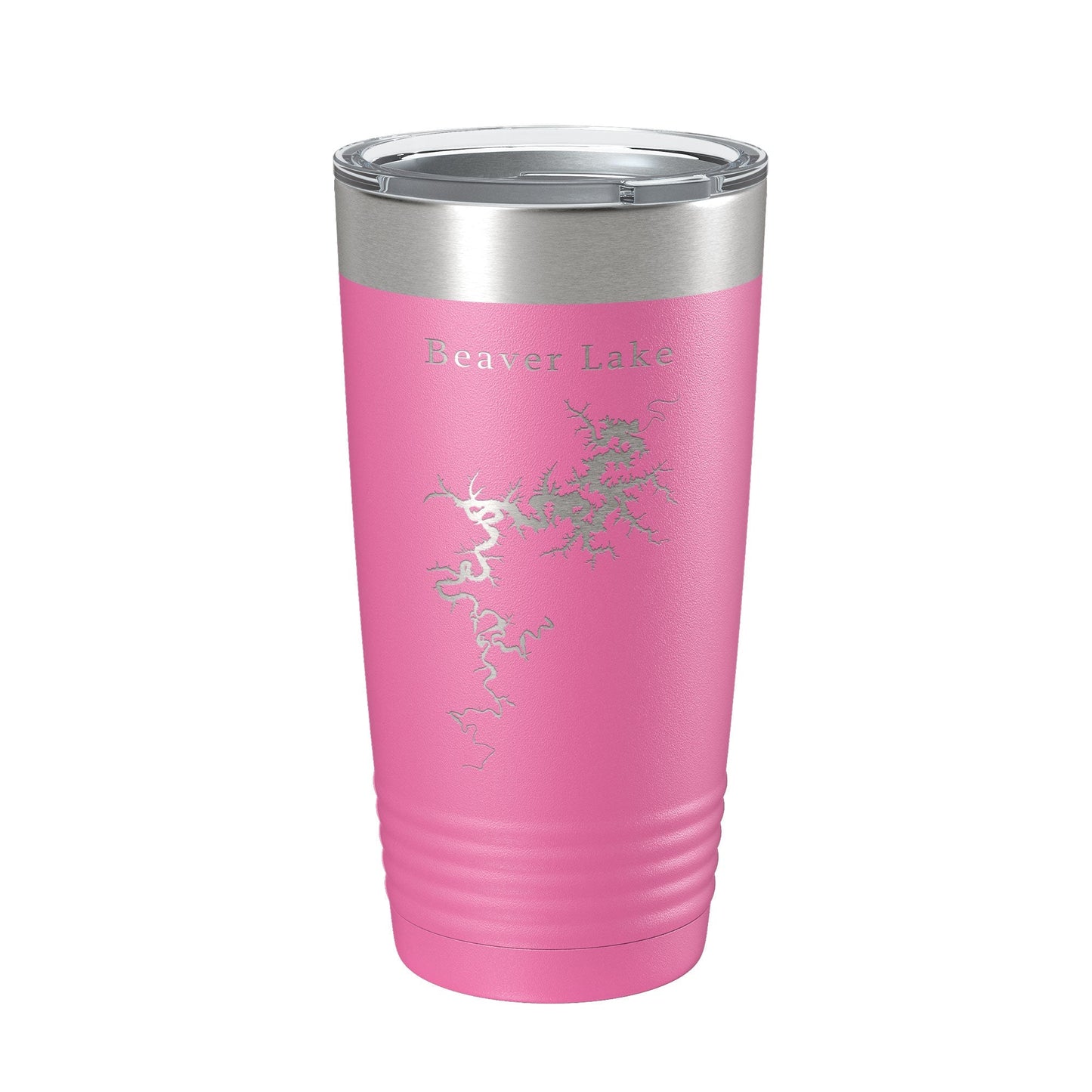 Beaver Lake Map Tumbler Travel Mug Insulated Laser Engraved Coffee Cup Arkansas 20 oz by CarveBright