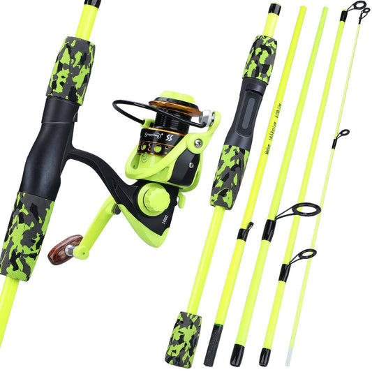 Sougayilang Fishing Rod Set Travel Fishing Combo ForeverGifts's Studio