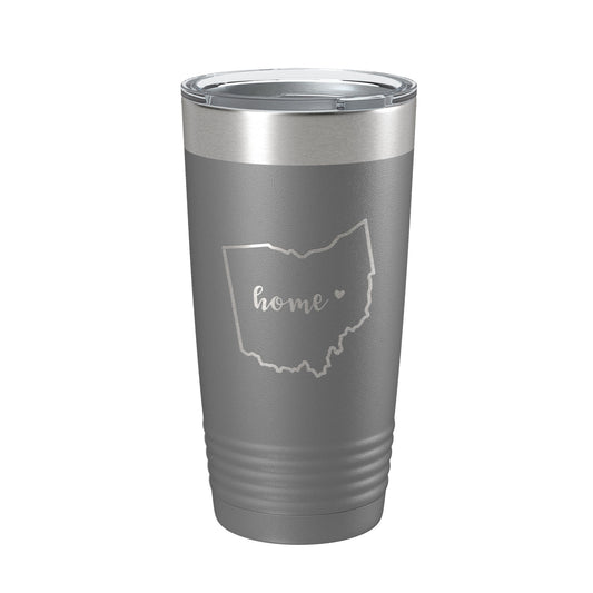 Ohio Tumbler Home State Travel Mug Insulated Laser Engraved Map Coffee Cup 20 oz by CarveBright