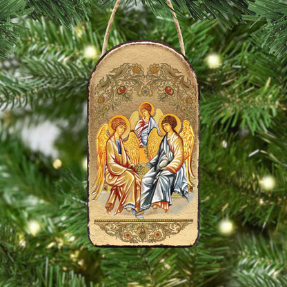 Testament Trinity Religious Orthodox Sacred Icon Ornament - Inspirational Icon Decor - 87015 by Designocracy