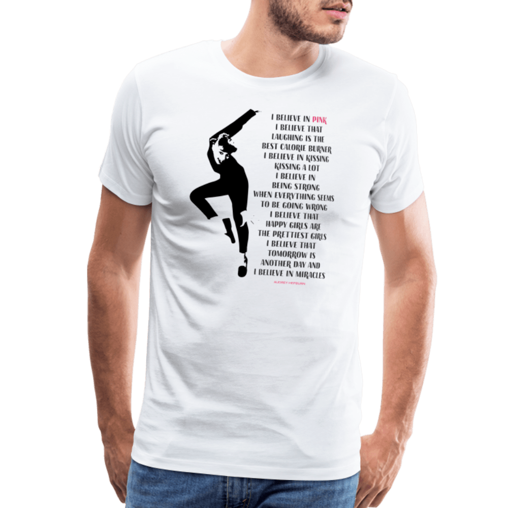 I Believe in Pink Quote T-Shirt Art-O-Rama Shop
