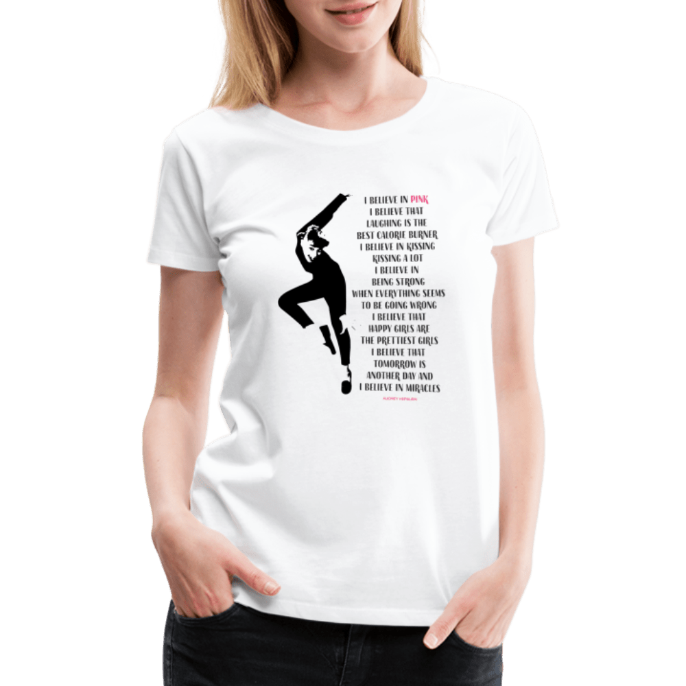 I Believe in Pink Quote T-Shirt Art-O-Rama Shop