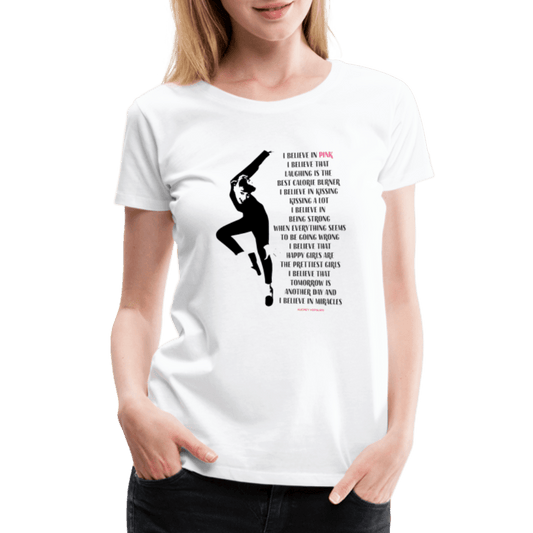 I Believe in Pink Quote T-Shirt Art-O-Rama Shop
