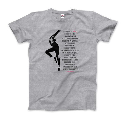 I Believe in Pink Quote T-Shirt Art-O-Rama Shop