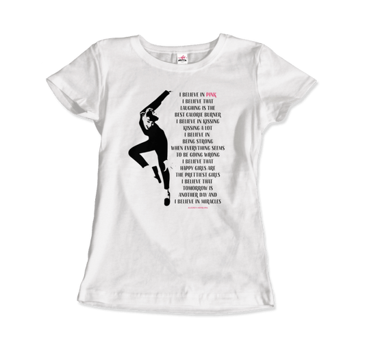 I Believe in Pink Quote T-Shirt Art-O-Rama Shop