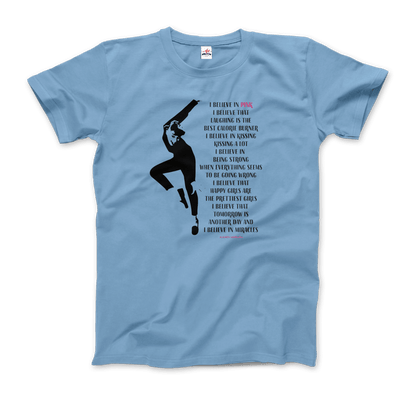 I Believe in Pink Quote T-Shirt Art-O-Rama Shop