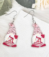 VALENTINE DAY THEME ACRYLIC EARRING - GNOME by T-EMU