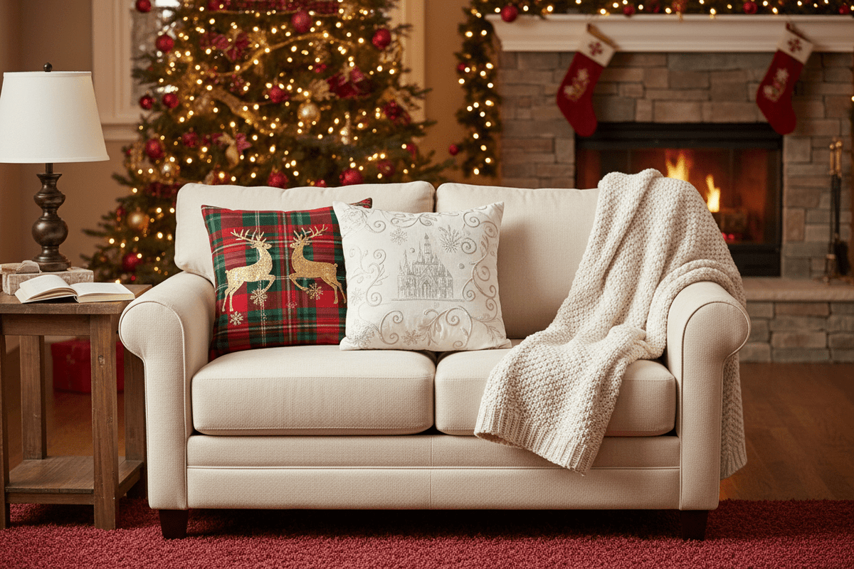 Holiday Snowflake Plush Blanket – Cozy Winter Gift & Home Décor by ForeverGifts Studio