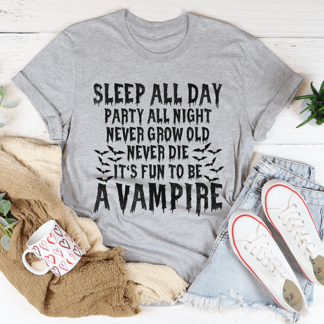 It's Fun To Be A Vampire Tee by MerchMallow
