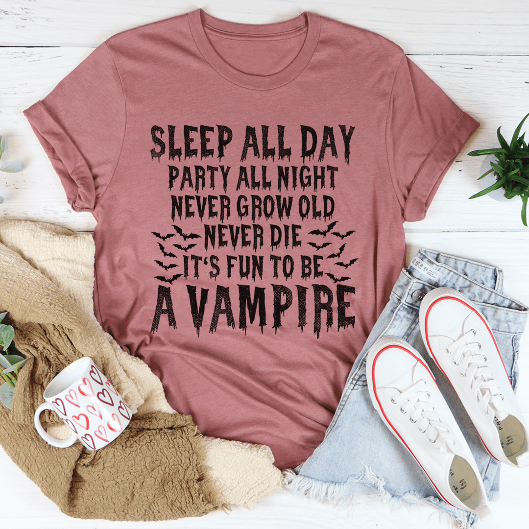It's Fun To Be A Vampire Tee by MerchMallow