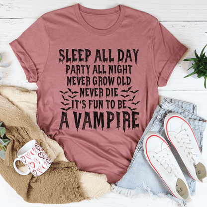 It's Fun To Be A Vampire Tee by MerchMallow