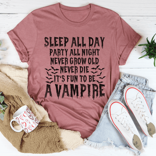It's Fun To Be A Vampire Tee by MerchMallow