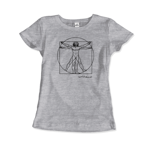 Leonardo Da Vinci, Vitruvian Man Sketch T-Shirt by Art-O-Rama Shop