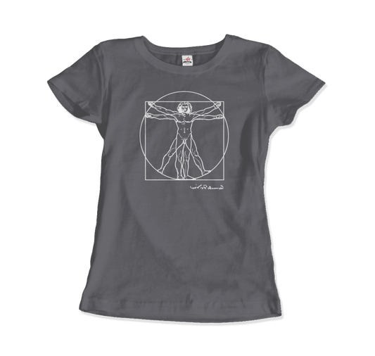 Leonardo Da Vinci, Vitruvian Man Sketch T-Shirt by Art-O-Rama Shop
