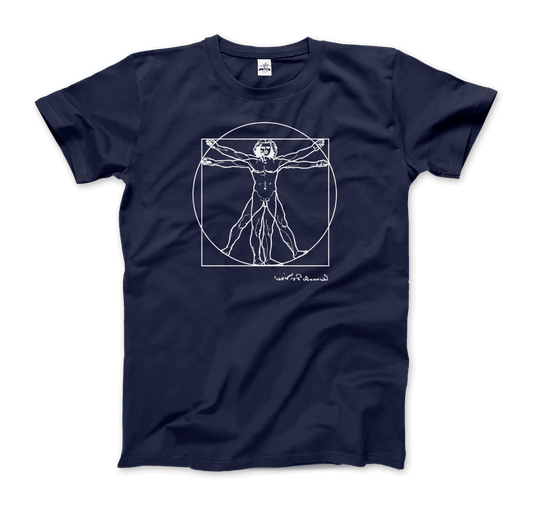 Leonardo Da Vinci, Vitruvian Man Sketch T-Shirt by Art-O-Rama Shop