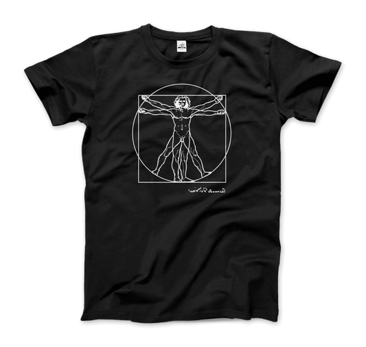 Leonardo Da Vinci, Vitruvian Man Sketch T-Shirt by Art-O-Rama Shop