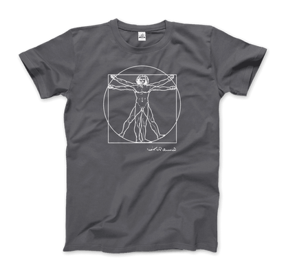 Leonardo Da Vinci, Vitruvian Man Sketch T-Shirt by Art-O-Rama Shop